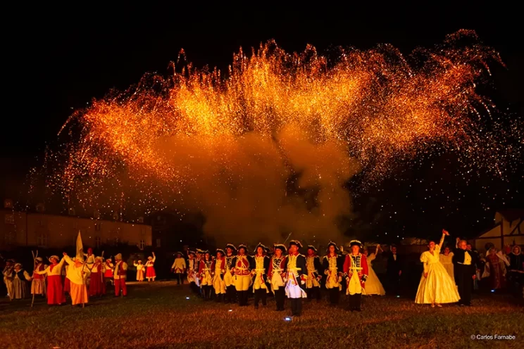 Feu d'artifice, scène de la révolution